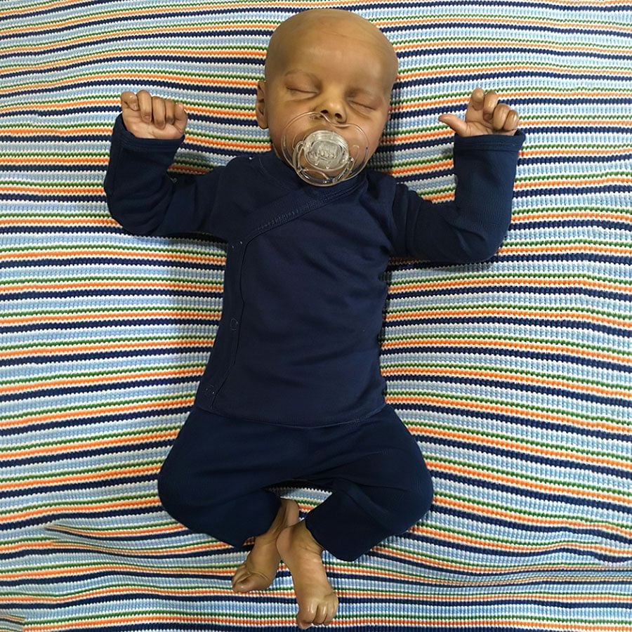 Mini Reborn Doll 12" Sawyer Realistic Reborn Baby Afrcian American Boy 2023