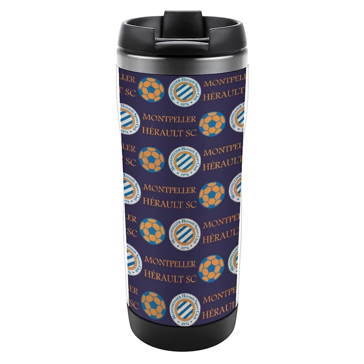 Montpellier Hérault SC Tasse À Café En Acier Inoxydable Tasse Isolante Travel Mug Avec Couvercle