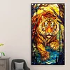 (40*70cm)Tiger - Full Round Drill Diamond Painting