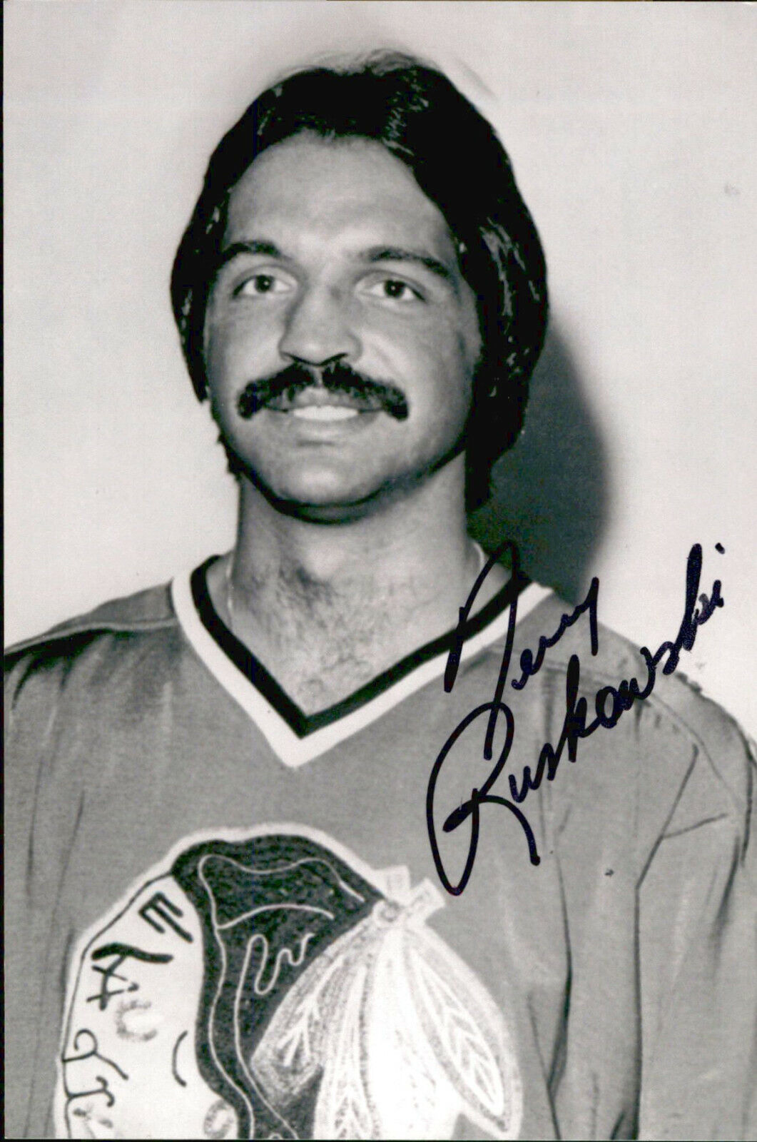 Terry Ruskowski SIGNED autographed 4x6 Photo Poster painting CHICAGO BLACKHAWKS #2