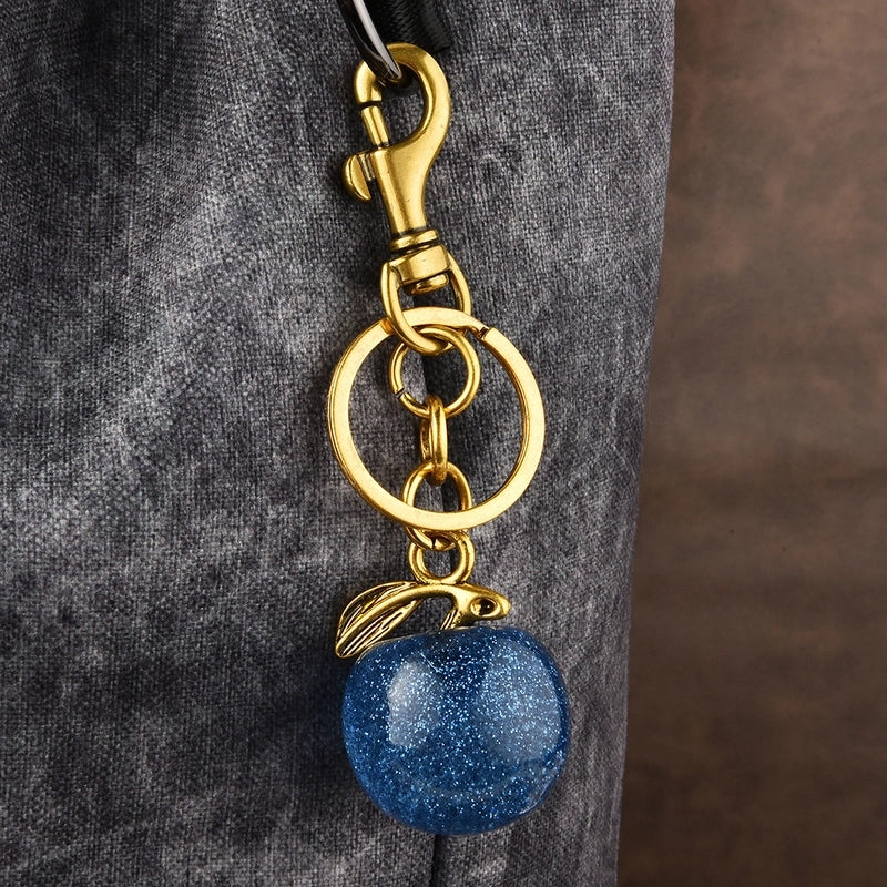 Cute Apple Alloy Women’s Bag Pendant Keychain