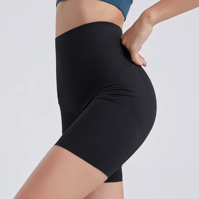 Women's Yoga Sports Shorts High Waist Hip Pants Running Fitness Barbie Five-point Pants Rosetoy Official