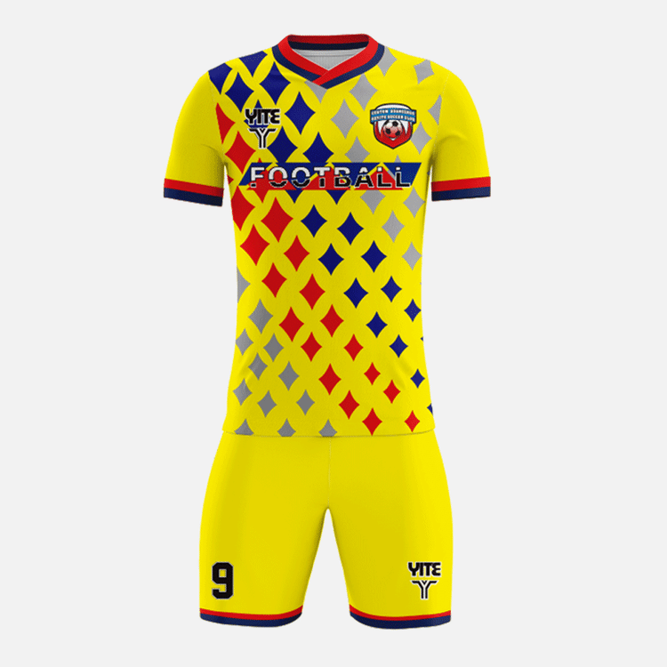 YITE | YTZQ014-Yellow And Red Soccer Uniforms