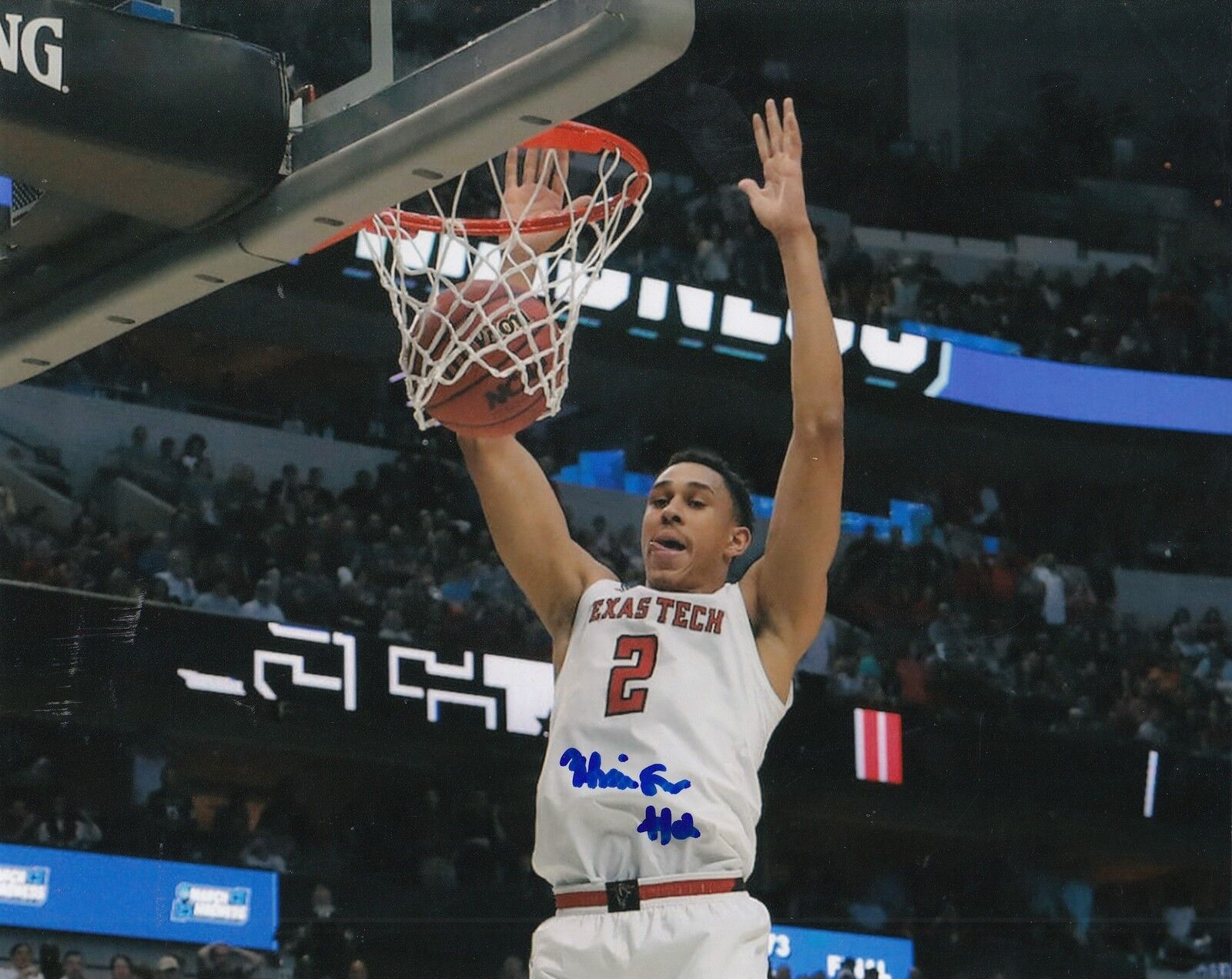 ZHAIRE SMITH signed (TEXAS TECH RED RAIDERS) Basketball 8X10 *PROOF* W/COA #2