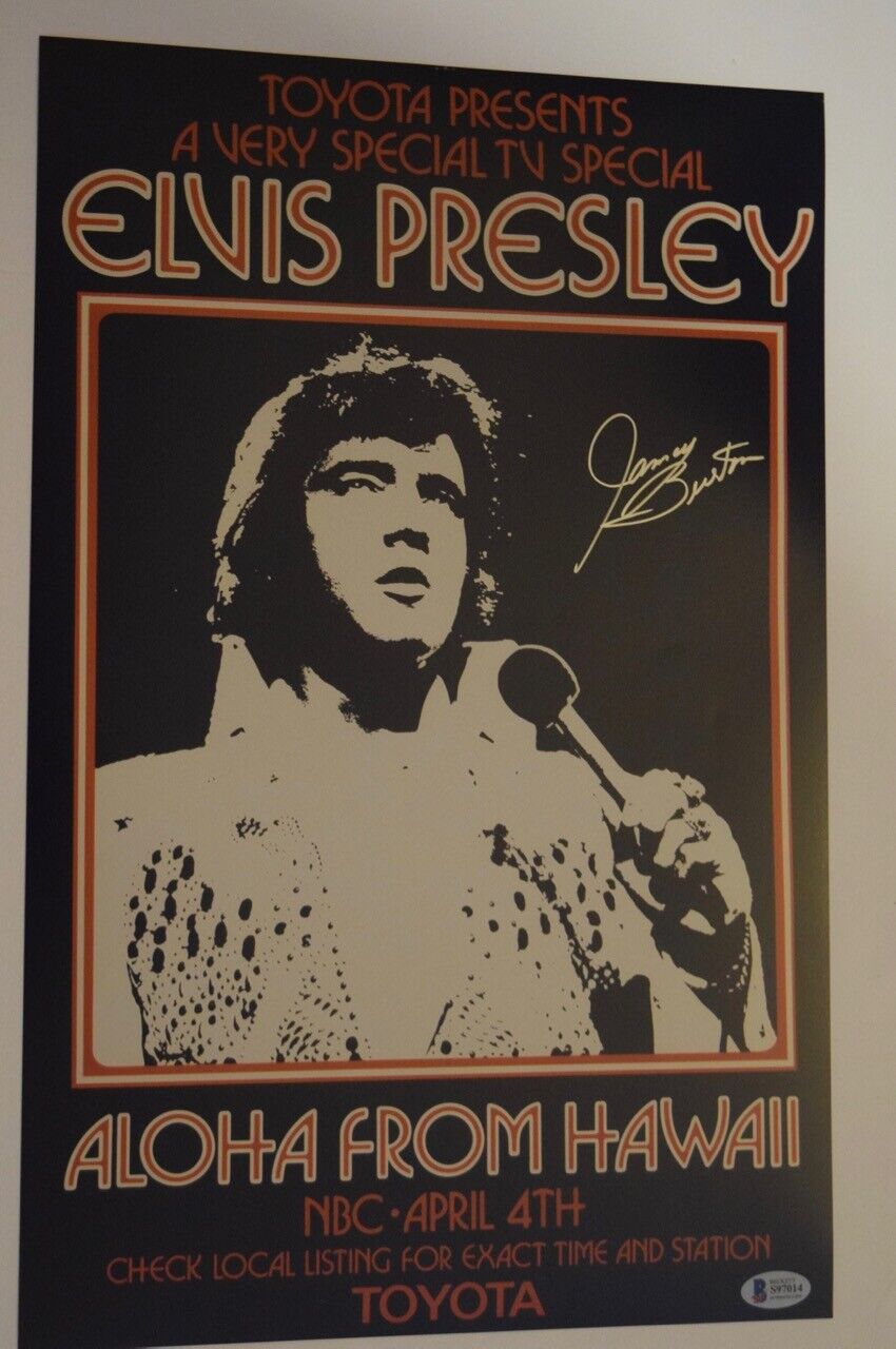 James Burton Signed Autograph 11x17 Poster Photo Poster painting Elvis Presley Beckett BAS COA