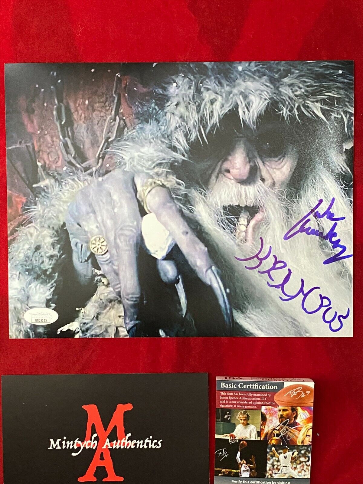 LUKE HAWKER AUTOGRAPHED SIGNED 8x10 Photo Poster painting! KRAMPUS! JSA COA! HORROR!