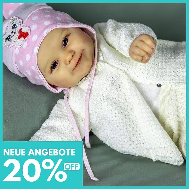  [NEU] 20'' Kleine Gabriela Süße Reborn Baby Puppe -Realistisch und Süße - RSDP-Rebornbabypuppen-Rebornbabypuppen.de®