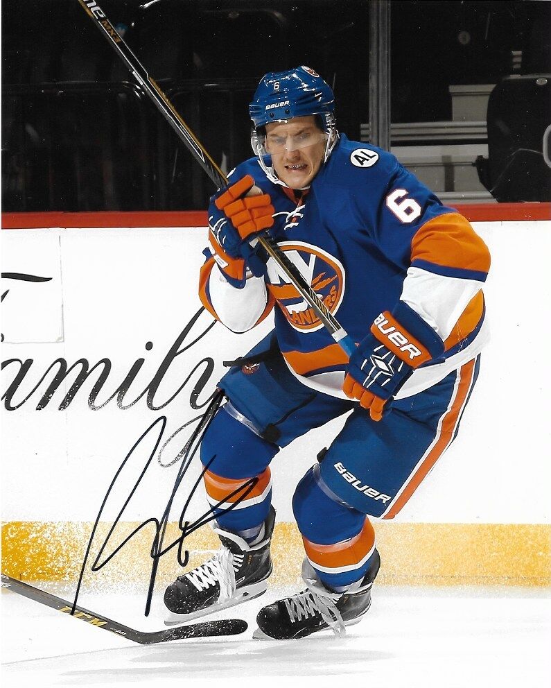 New York Islanders Ryan Pulock Signed Autographed 8x10 Photo Poster painting COA