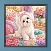 Diamond Painting -5D Full Round Drill Maltese Puppy(40x40cm)