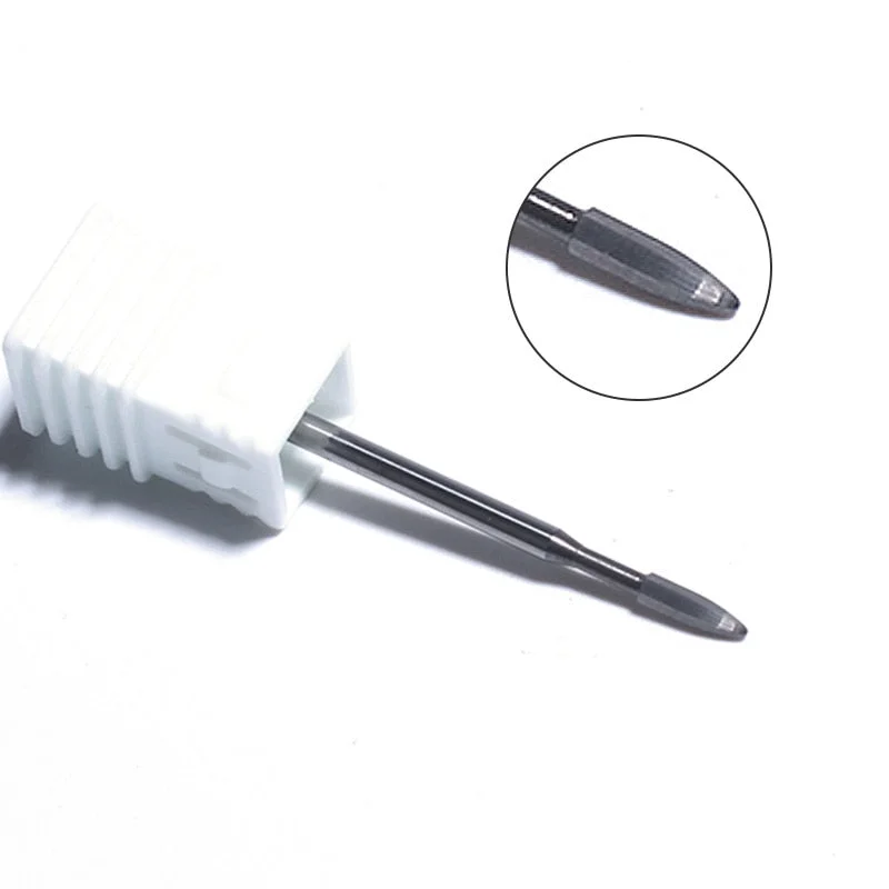 1 Pc Nail Drill Bit Multi-size Silver Manicure Nail Art Tool Electric Manicure Machine Device-Nail Inspo