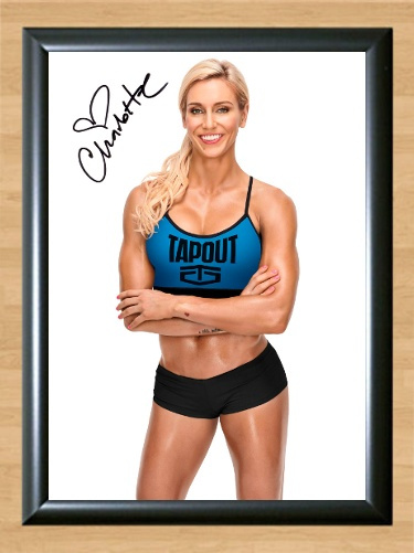 Charlotte Ashley Fliehr WWE Signed Autographed A4 Print Poster Photo Poster painting diva wwf 3 A4 8.3x11.7