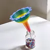 Gradient Color Diamond Painting Organizer Funnel Morning Glory Design Portable Drill Funnel for DIY Craft Easy Transfer Tools (Style C)