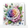 (Pre-Framed)Flower-Special Shape Diamond Painting Kit(25x25cm)