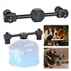 One-To-Two Adapter Aluminum Alloy Camping Gas Tank Connector for Outdoor Camping
