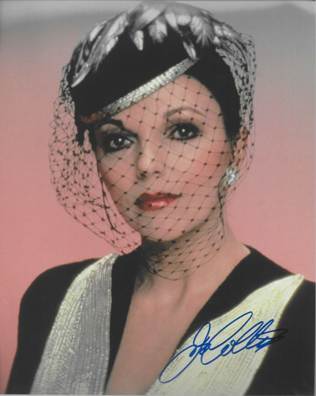 Joan Collins Dynasty Original Autographed 8X10 Photo Poster painting signed @Hollywood Show