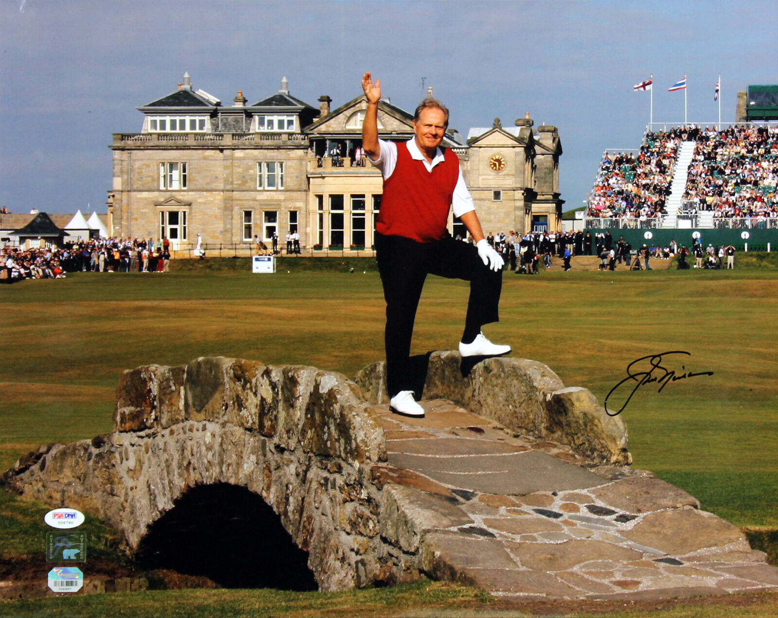 Jack Nicklaus Signed 16X20 Photo Poster painting Auto Graded Gem 10! GB Holo & PSA/DNA #Y06790