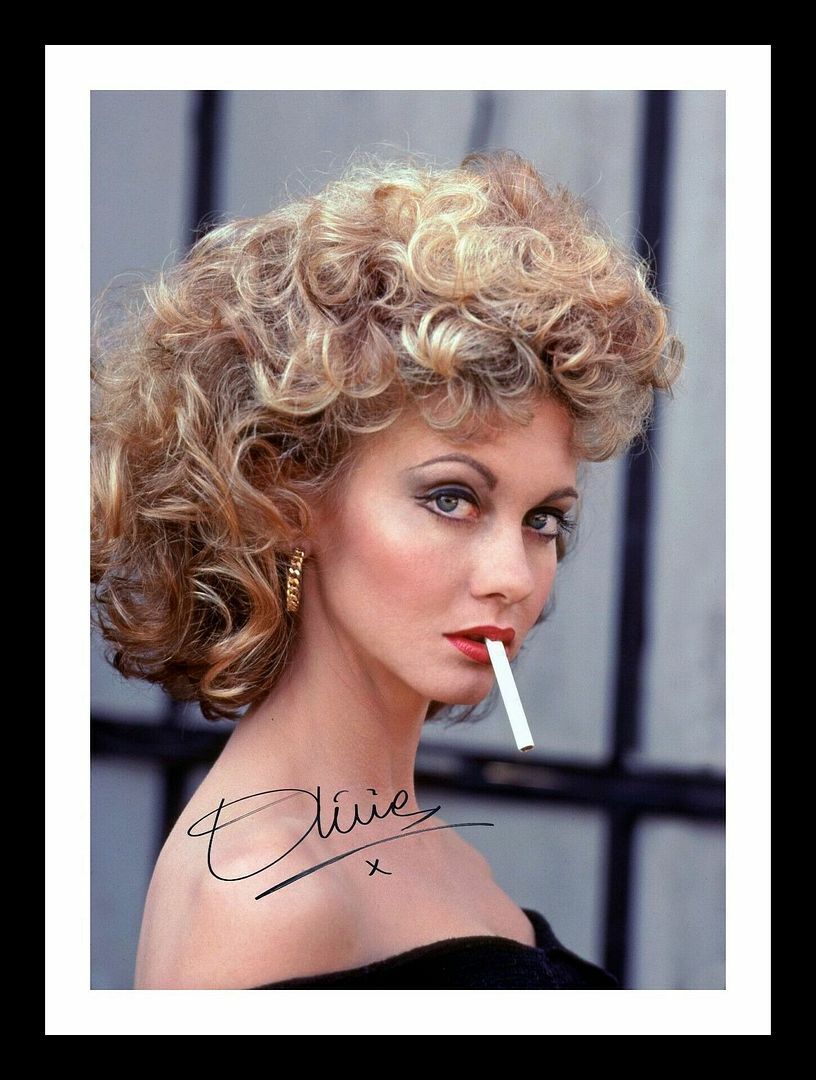 Olivia Newton John - Grease Autograph Signed & Framed Photo Poster painting