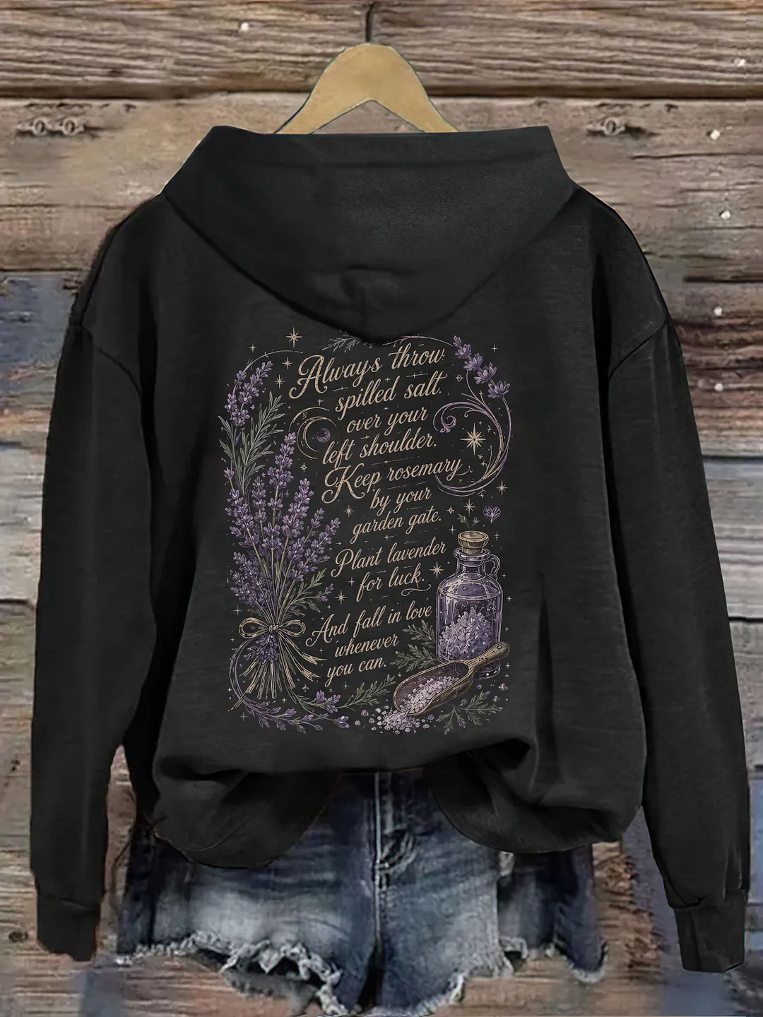 Plant Lavender For Luck Hoodie