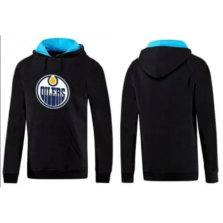 Edmonton Oilers Pullover Hoodie Black & Blue