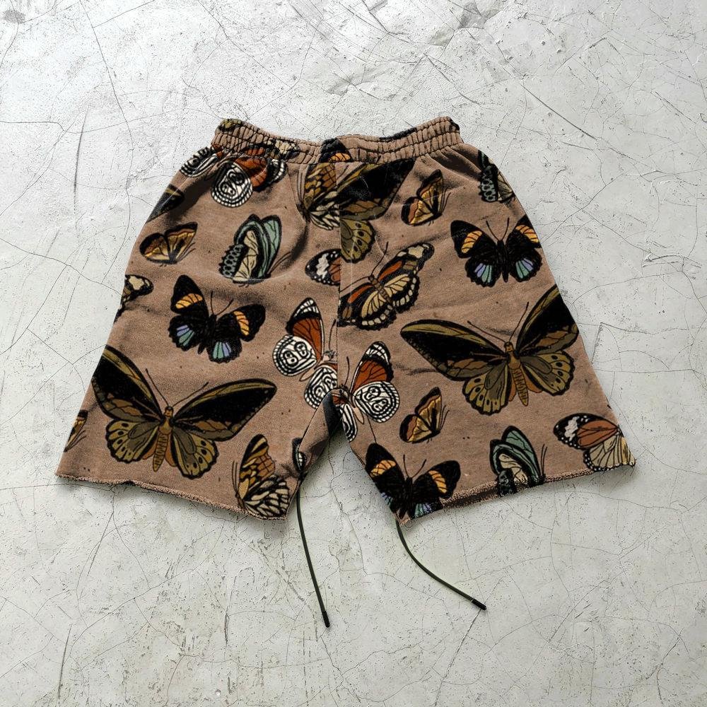 Streetwear Cashew Print Track Shorts