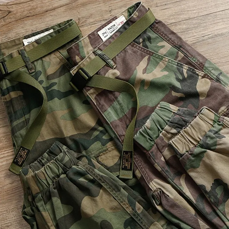Urban Jogger Pants for Men Multi Pocket Casual Trousers