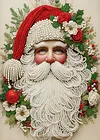 2pcs DIY Pearl Painting - Handmade Self - Adhesive Pearls - Santa Claus