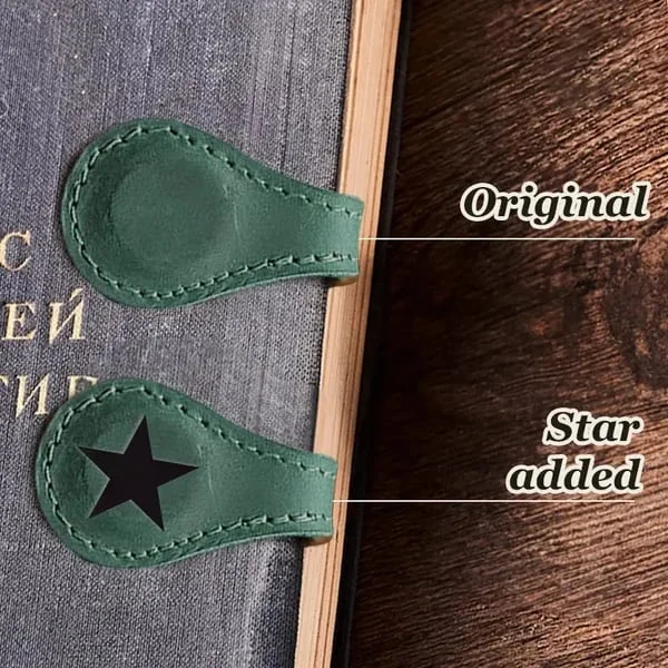 TimelessMark - LAST DAY SALE 75% OFF - Personalized Magnetic Leather Bookmark