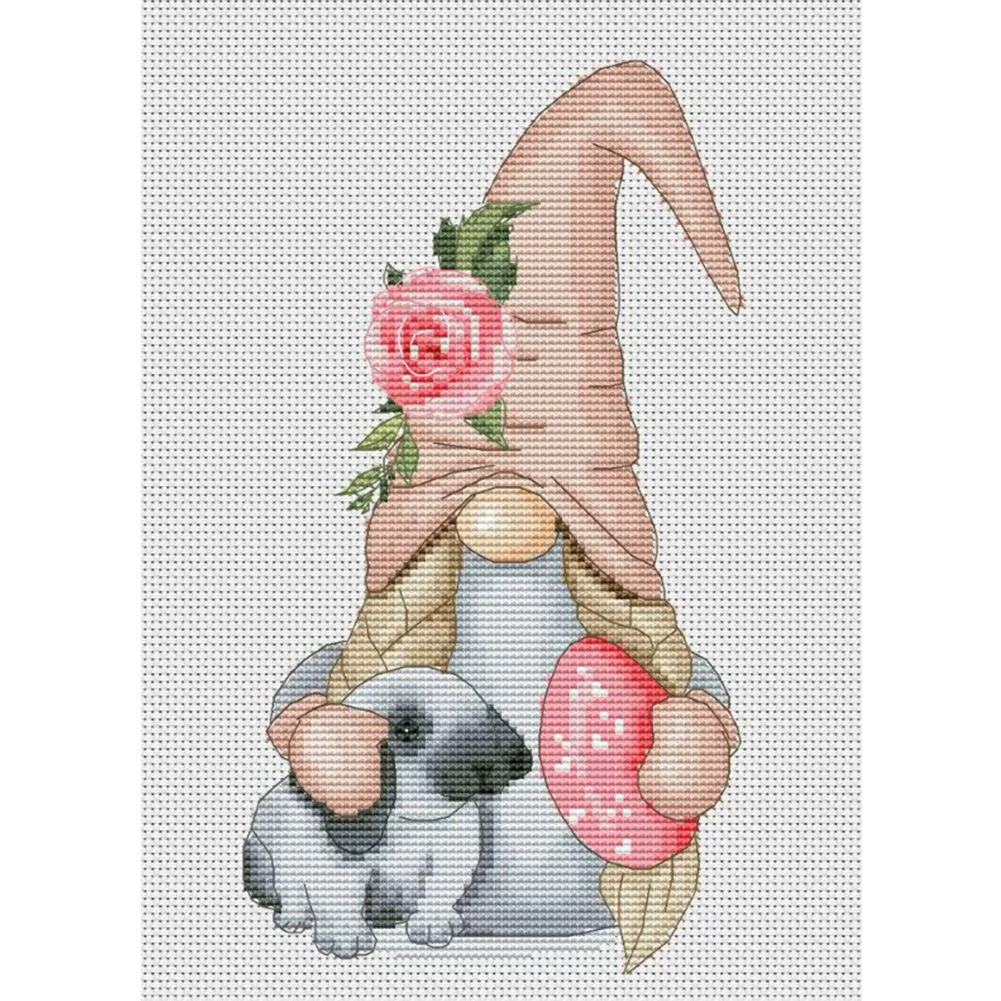 

Gnome - 11CT Stamped Cross Stitch - 30*40CM, 501 Original