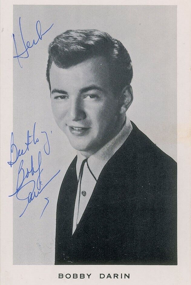 BOBBY DARIN Signed Photo Poster paintinggraph - Singer - Jazz Soul Blues R&B Pop Rock preprint