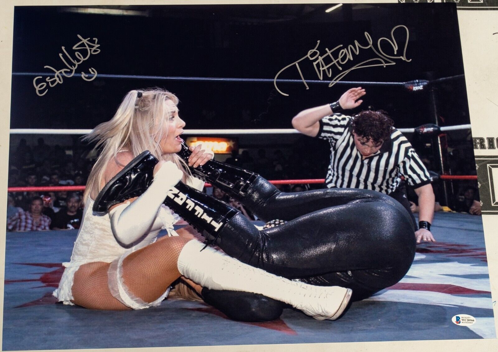 Tiffany & Estrellita Signed 16x20 Photo Poster painting BAS COA AAA CMLL Lucha Libre Autograph 6