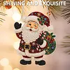 Santa Claus Acrylic DIY Diamond Painting Pendant Double-Sided Print Kit