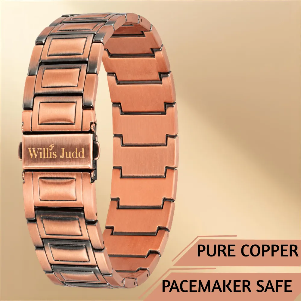 Mens Copper Bracelet - Pacemaker Safe