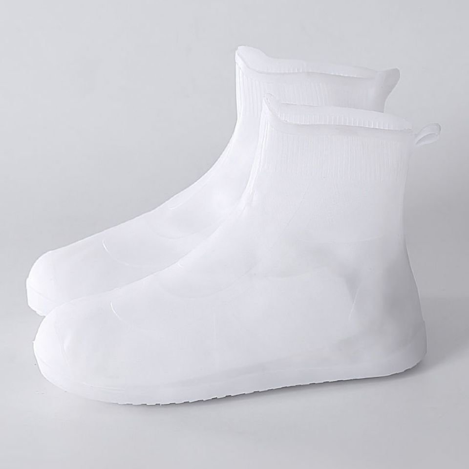 Wear Resistant Shoes Cover Rain Waterproof Men Yellow Galoshes Shoe Protector Women White Overshoes Hiking Reusable Shoe Covers
