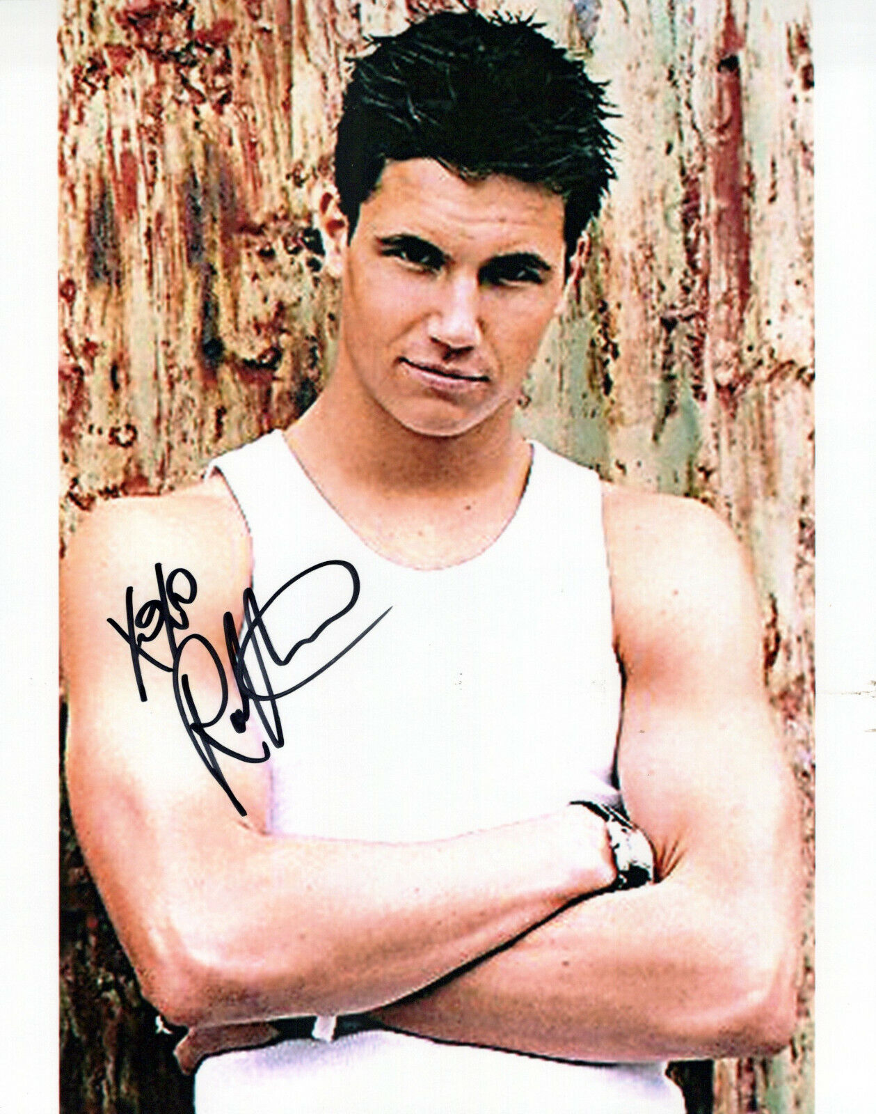 Robbie Amell head shot autographed Photo Poster painting signed 8x10 #1 grainy