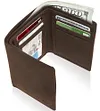 Men&rsquo;s Trifold Slim RFID Blocking Genuine Leather Wallet Card Holder