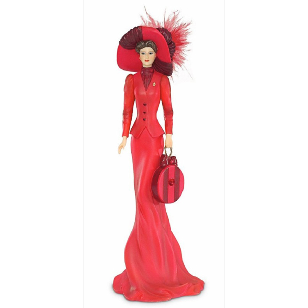 

30*60CM - Round Drill Diamond Painting - Dress Lady, 501 Original