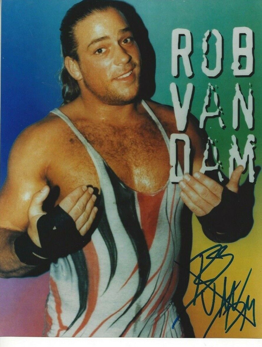 Rob Van Dam Autographed 8x10 WWE WWF ECWRare C340