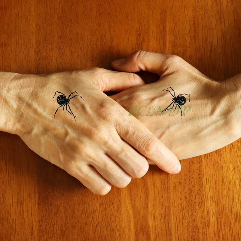 Waterproof Temporary Tattoo Sticker 3D Scary awful Spider Fake Tatto Flash Tatoo Tatouage Wrist Foot Hand For Men Girl Women