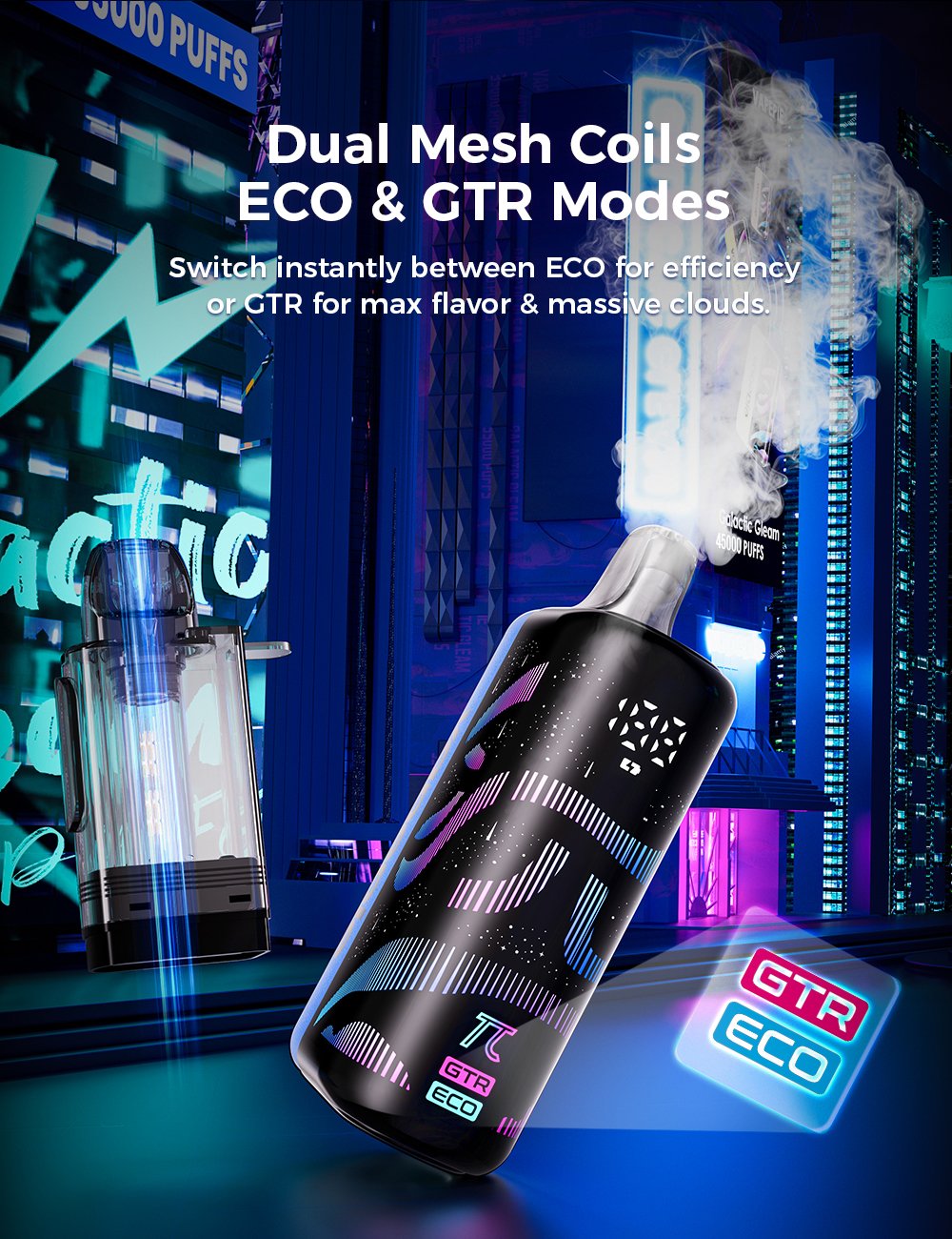 Dvojit&eacute; Mesh C&iacute;vky s ECO & GTR Režimy