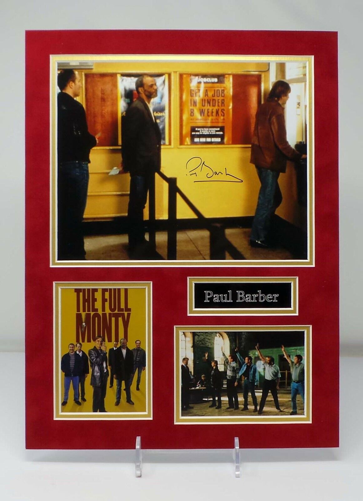 Paul BARBER Signed & Mounted The Full Monty Photo Poster painting HORSE Display AFTAL RD COA