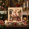 (20x20cm)Santa Workshop DIY Pearl Painting Art With Inner Wooden Framed Kit