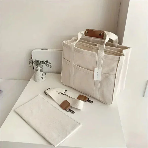 🔥Hot Sale - 40% OFF👜Utility Canvas Tote/Shoulder Bag for Daily Life (Buy 2 Free Shipping)