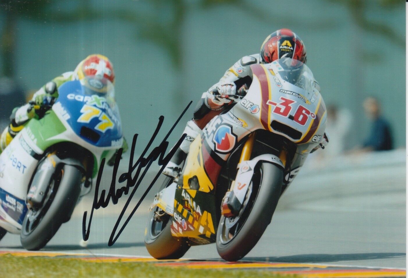 Mika Kallio Hand Signed 7x5 Photo Poster painting Marc VDS Racing Moto2 MotoGP 3.