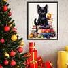 Diamond Painting -DIY Round Drill Black Cat in a Book(40x50cm)