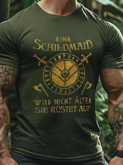 Men's Casual Viking Warrior Totem T-shirt / Rvogue / Rvogue