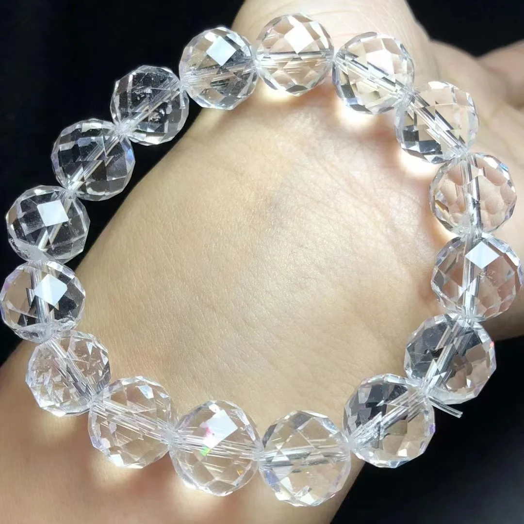 Sectional Clear Quartz Bracelet