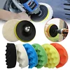 9 Pcs 5 Inch Buffer Drill Wheel Polisher Reusable Buffing Waxing Sponge Pads Kit