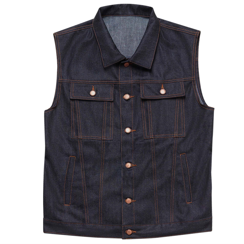 Vintage Classic Biker Denim Vest