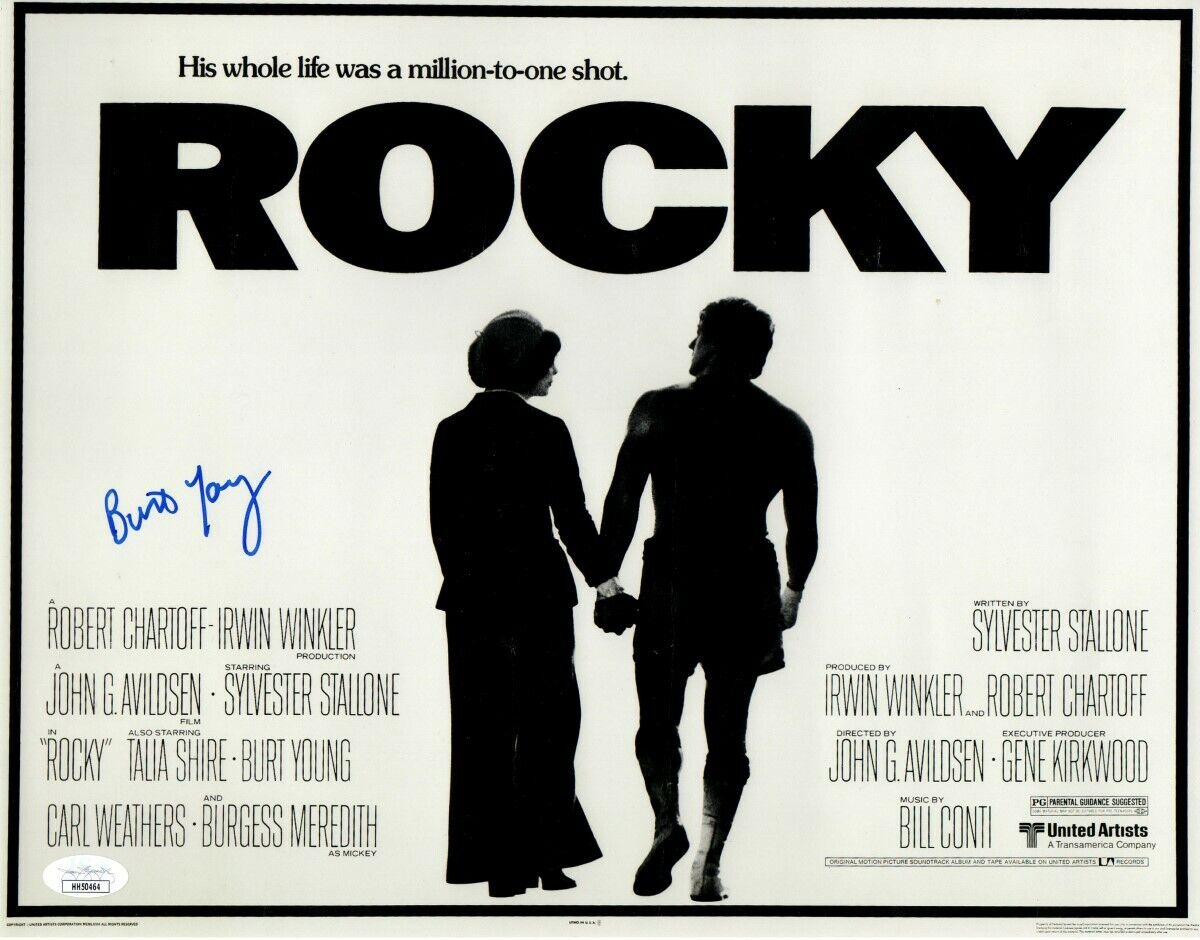 Burt Young Signed Autographed 11X14 Photo Poster painting Rocky Promo Poster JSA HH50464