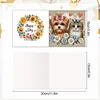 6Pcs Diamond Painting Cat Dog Greeting Cards Congratulations Cards & Gifts